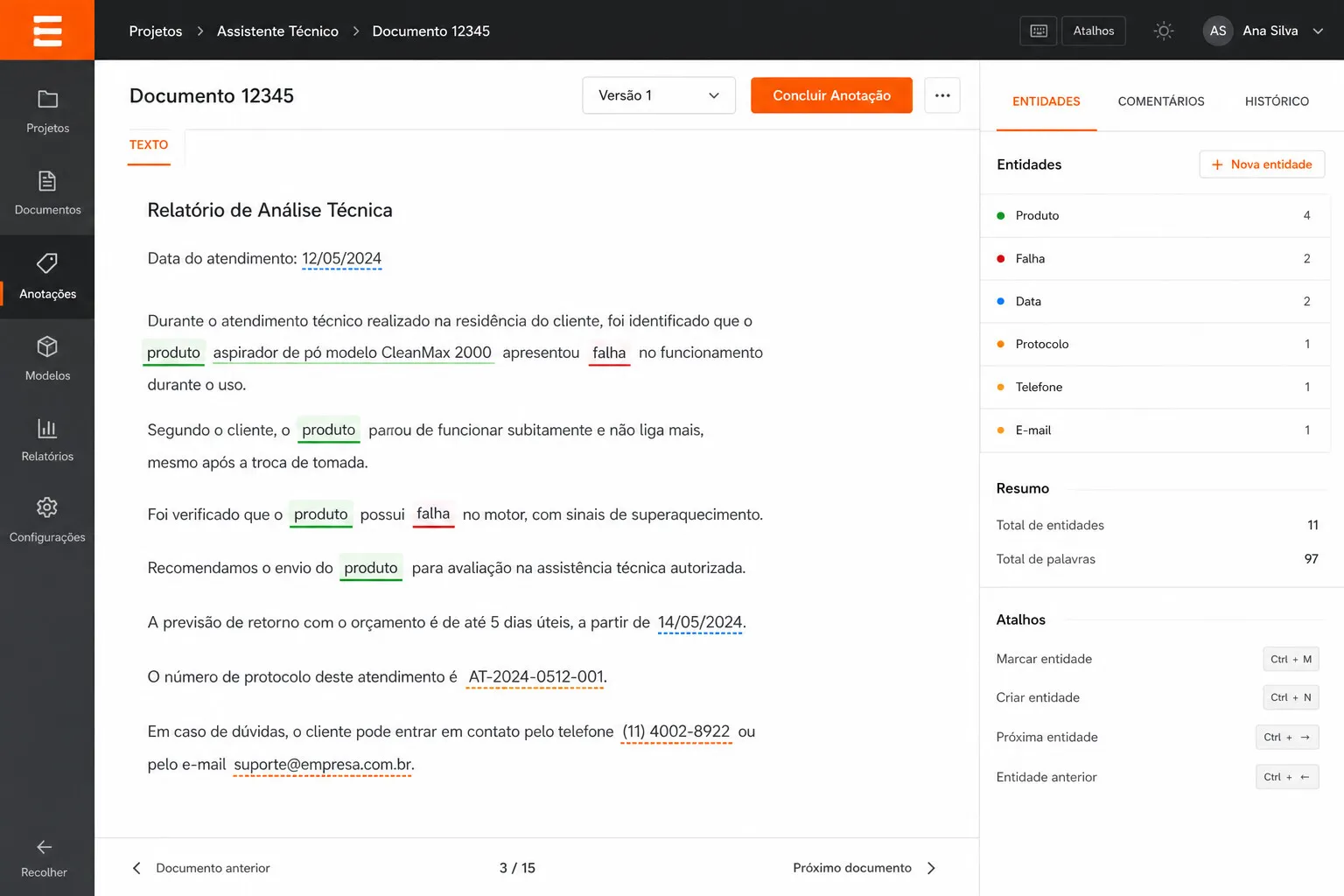 Text annotation